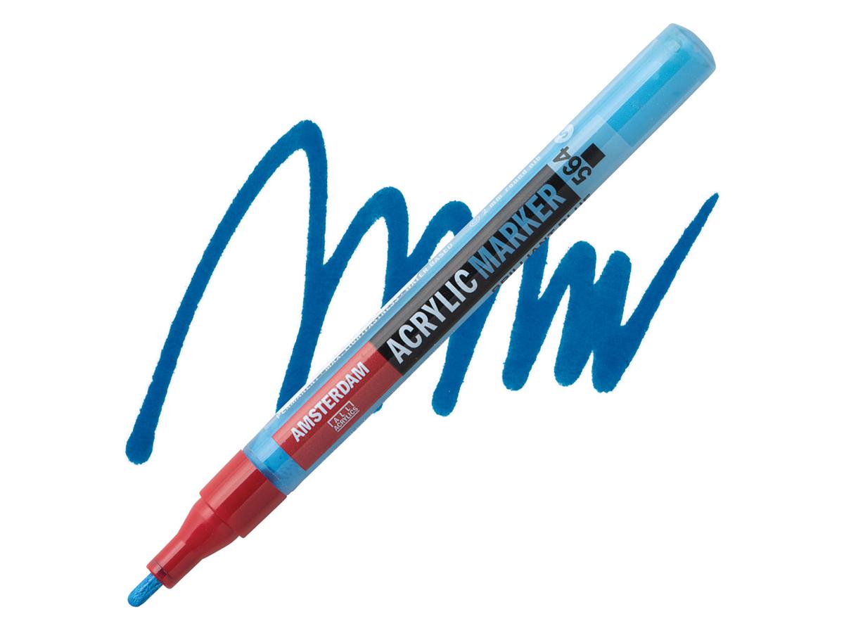 AMSTERDAM ACRYL MARKER 1-2MM RUND BRILLANTBLAU 1