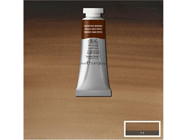 WINSOR & NEWTON AQUARELLFARBE 14ML 676 VANDYKE BROWN 1