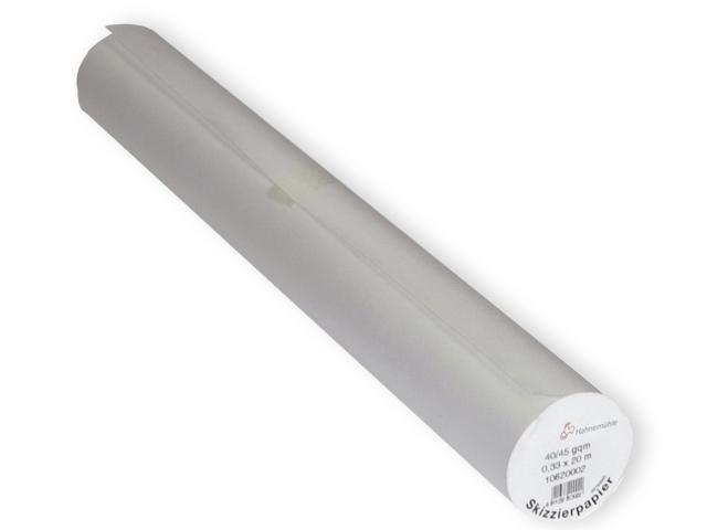 HAHNEMUHLE TRANSPARENTES SKIZZENPAPIER AUF ROLLE 0,64X 20MTR 40/45GR 1