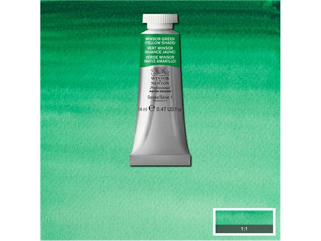 WINSOR & NEWTON AQUARELLFARBE 14ML 721 WINSOR GREEN YLSH 1