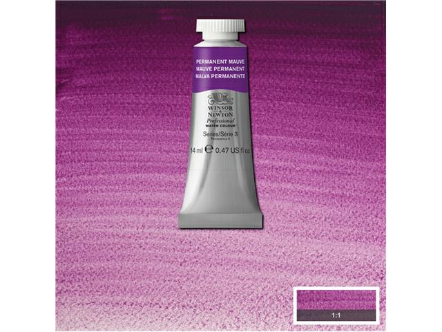 WINSOR & NEWTON AQUARELLFARBE 14ML 491 PERMANENT MAUVE 1