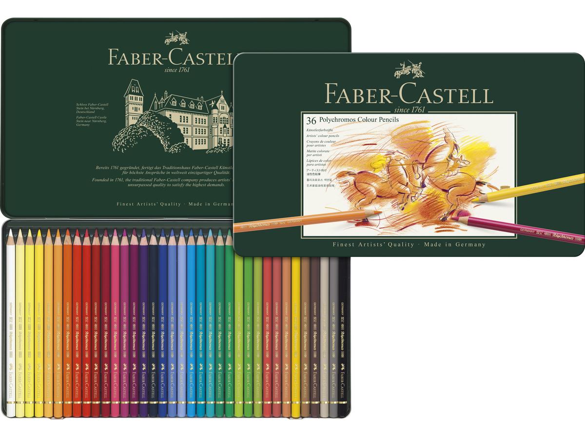 FABER-CASTELL POLYCHROMOS KÜNSTLER-FARBSTIFTE 36 FC-110036 1