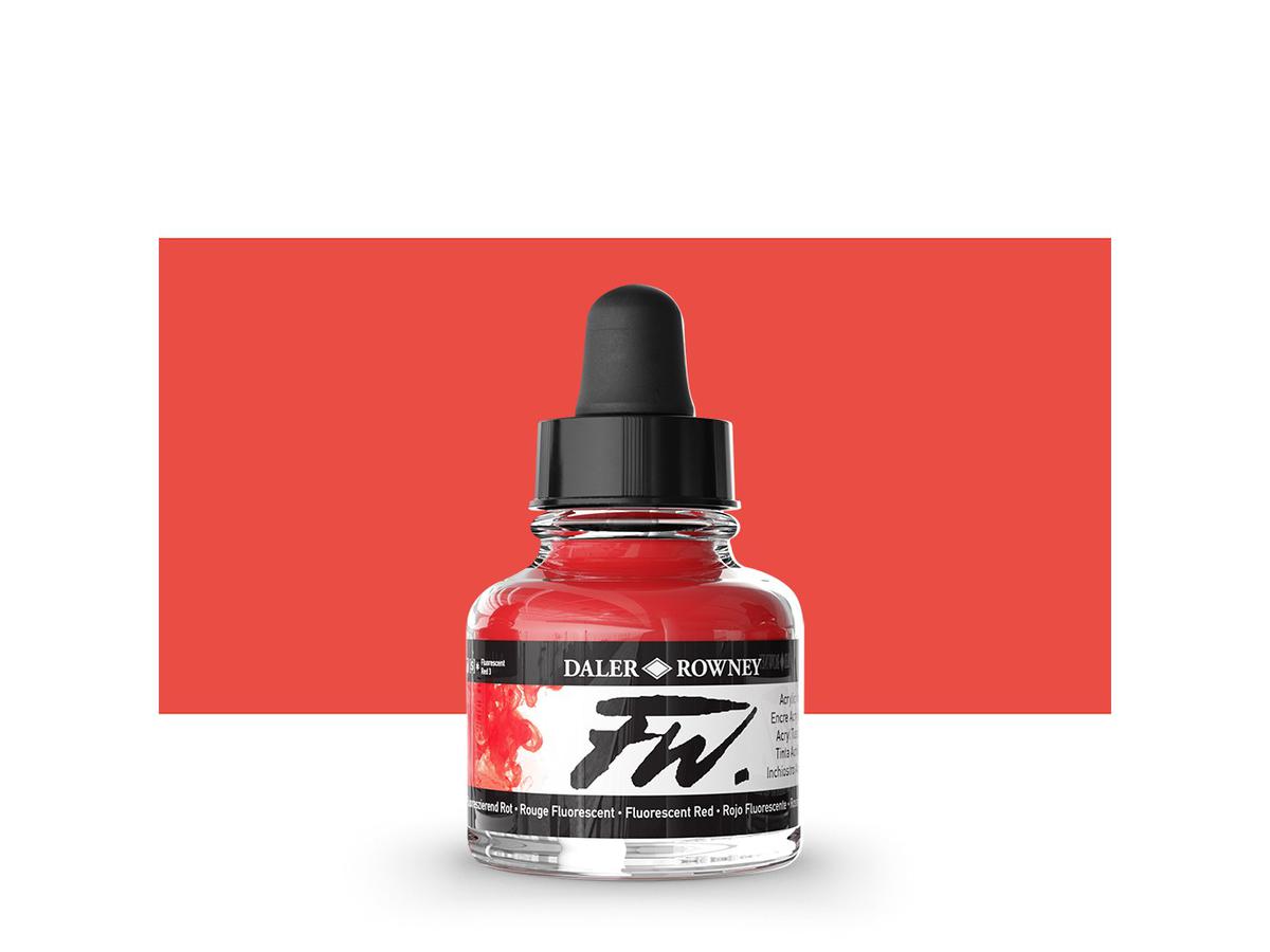 FW ACRYLTUSCHE FLUORESZIERENDES ROT  544 1
