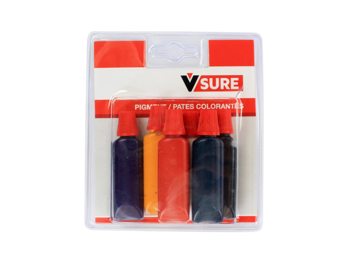 VOSSCHEMIE V-SURE KLEURPIGMENTEN SET 6x10GR (voor hars) 1