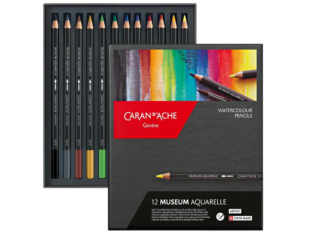CARAN D'ACHE MUSEUM AQUARELLSTIFTE 12 STÜCK 1