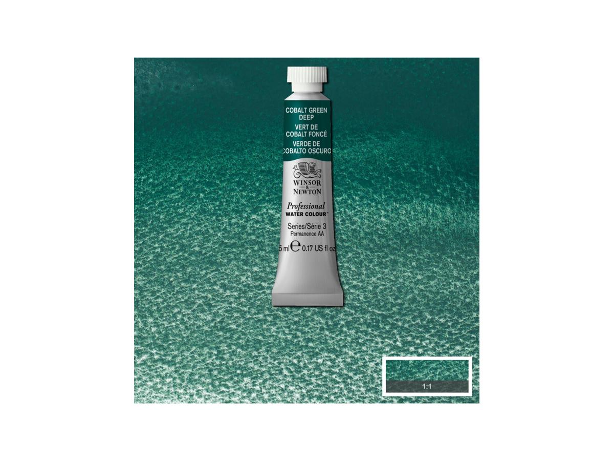 WINSOR & NEWTOM AQUARELLFARBE 5ML S3 185 COBALT GREEN DEEP 1