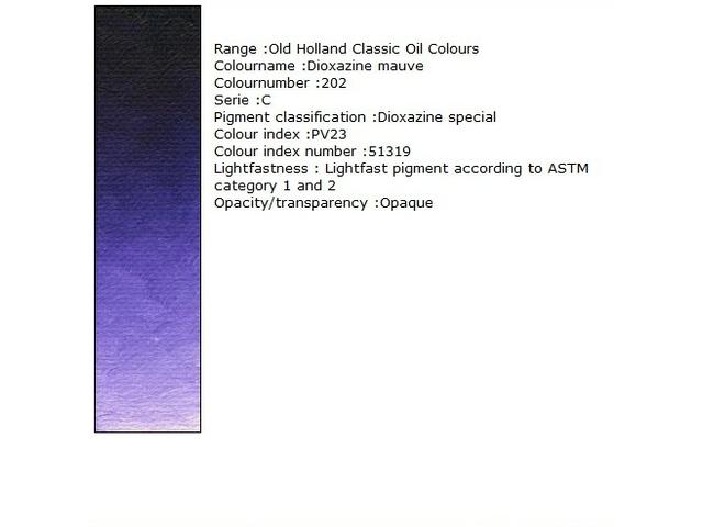 OLD HOLLAND ÖLFARBE C202 225ML DIOXAZINE MAUVE 1