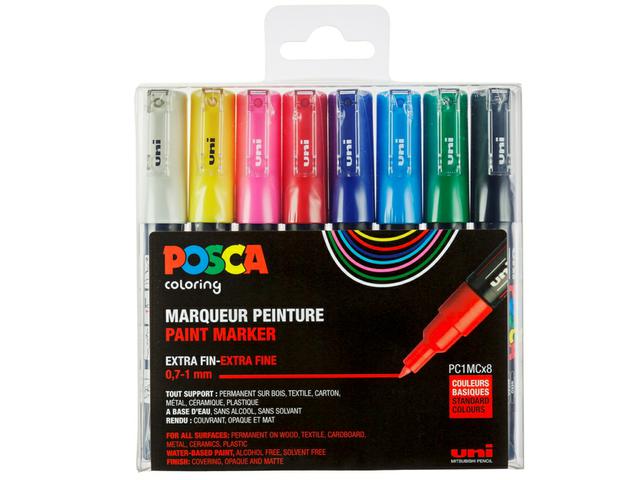 UNI POSCA MARKER SET PC1MC 8X 1