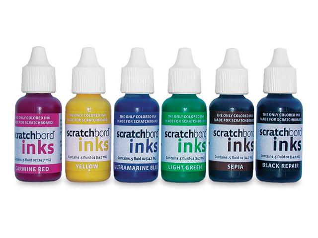 AMPERSAND SCRATCHBORD INK SET 6X15ML 1