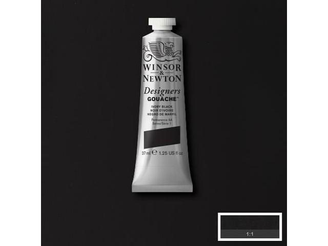 WINSOR & NEWTON DESIGNERS GOUACHE 37ML 331 IVORY BLACK 1