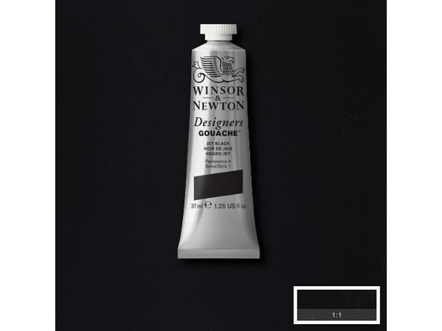 WINSOR & NEWTON DESIGNERS GOUACHE 37ML 335 JET BLACK 1