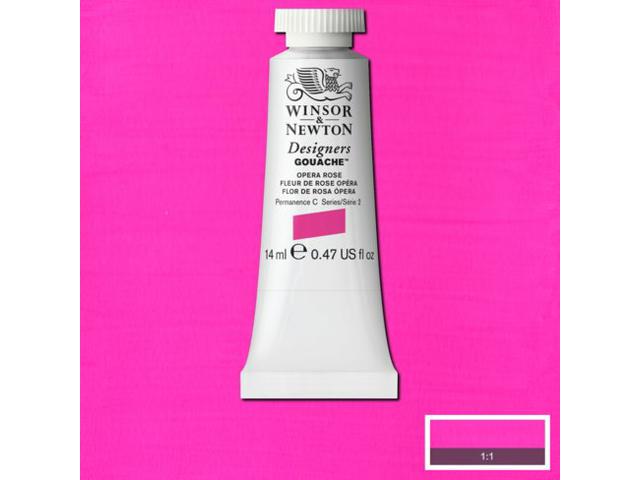WINSOR & NEWTON DESIGNERS GOUACHE 14ML 448 OPERA ROSE 1