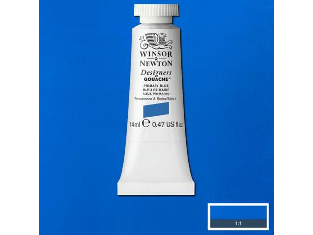 WINSOR & NEWTON DESIGNERS GOUACHE 14ML 523 PRIMARY BLUE 1