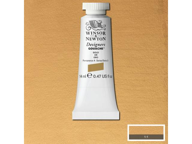 WINSOR & NEWTON DESIGNERS GOUACHE 14ML 283 GOLD IMITATION 1