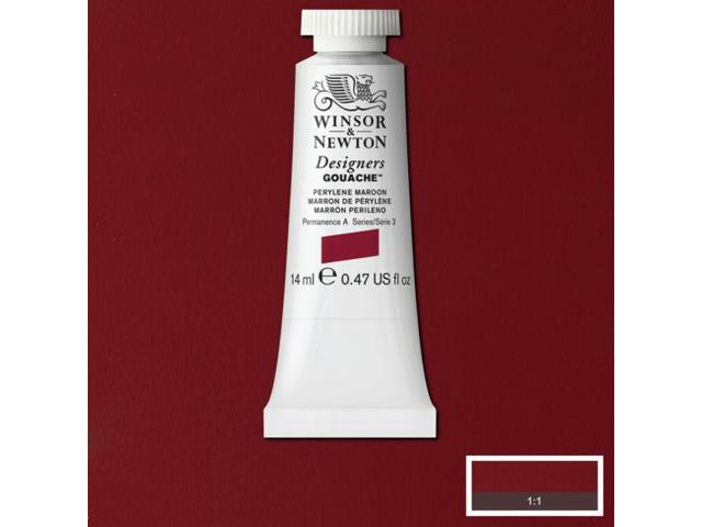 WINSOR & NEWTON DESIGNERS GOUACHE 14ML 507 PERYLENE MAROON 1