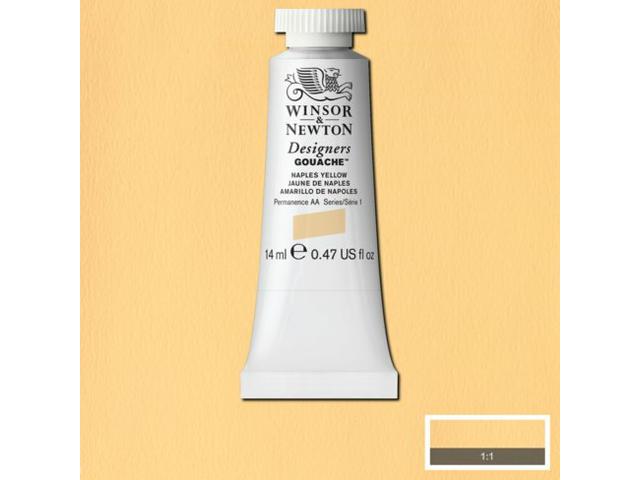 WINSOR & NEWTON DESIGNERS GOUACHE 14ML 422 NAPLES YELLOW 1