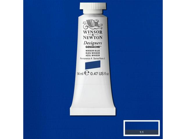 WINSOR & NEWTON DESIGNERS GOUACHE 14ML 706 WINSOR BLUE 1
