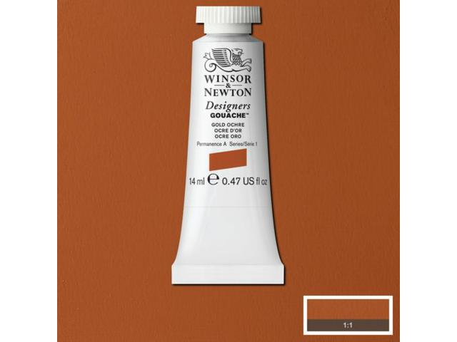 WINSOR & NEWTON DESIGNERS GOUACHE 14ML 285 GOLD OCHRE 1