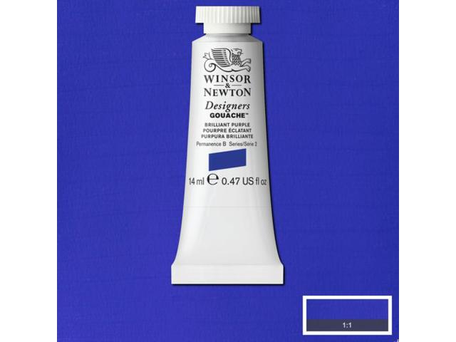 WINSOR & NEWTON DESIGNERS GOUACHE 14ML 455 BRILLIANT PURPLE 1
