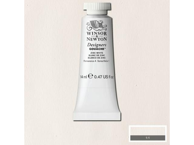 WINSOR & NEWTON DESIGNERS GOUACHE 37ML 748 ZINC WHITE 1