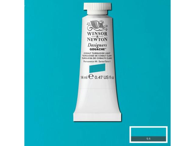WINSOR & NEWTON DESIGNERS GOUACHE 14ML 191 COBALT TURQUOISE LIGHT 1