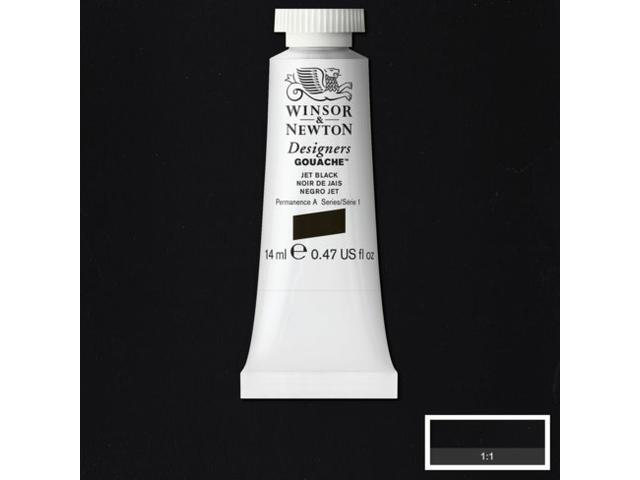 WINSOR & NEWTON DESIGNERS GOUACHE 14ML 335 JET BLACK 1
