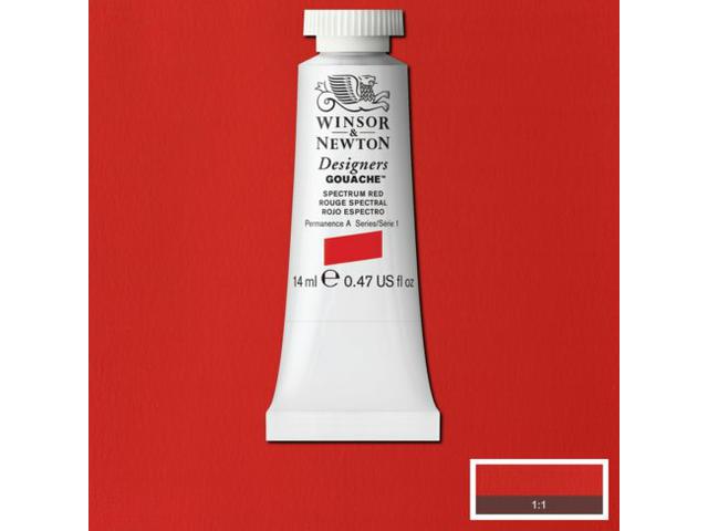 WINSOR & NEWTON DESIGNERS GOUACHE 14ML 623 SPECTRUM RED 1