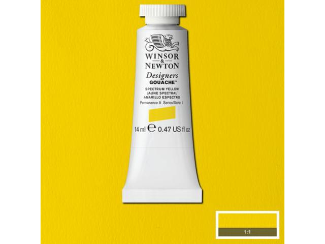 WINSOR & NEWTON DESIGNERS GOUACHE 14ML 627 SPECTRUM YELLOW 1