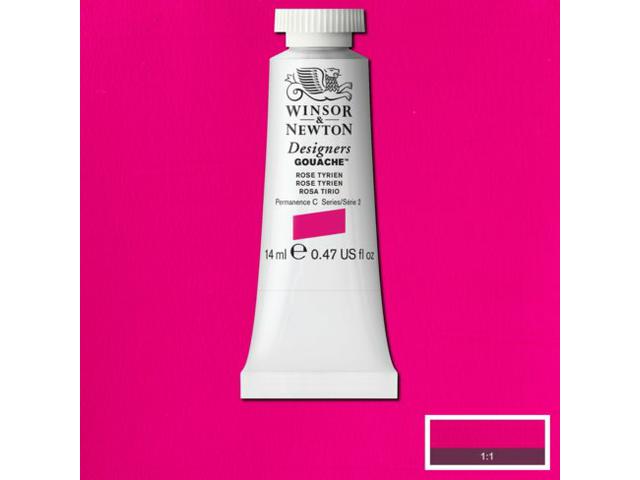 WINSOR & NEWTON DESIGNERS GOUACHE 14ML 593 ROSE TYRIEN 1