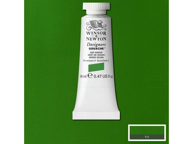 WINSOR & NEWTON DESIGNERS GOUACHE 14ML 599 SAP GREEN 1