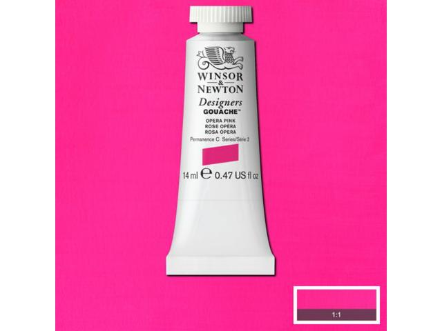 WINSOR & NEWTON DESIGNERS GOUACHE 14ML 440 OPERA PINK 1
