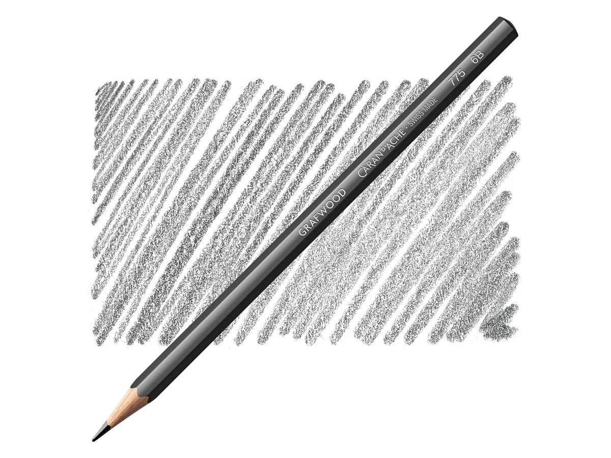 CARAN D'ACHE GRAFWOOD ARTIST BLEISTIFT EXTRA FINE 6B 1