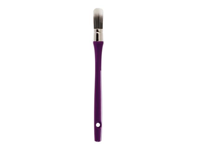 VAN BEEK GRANDISSIMO KWAST ROND/OVAAL 25 LANGE STEEL SYNTHETISCH HAAR 1