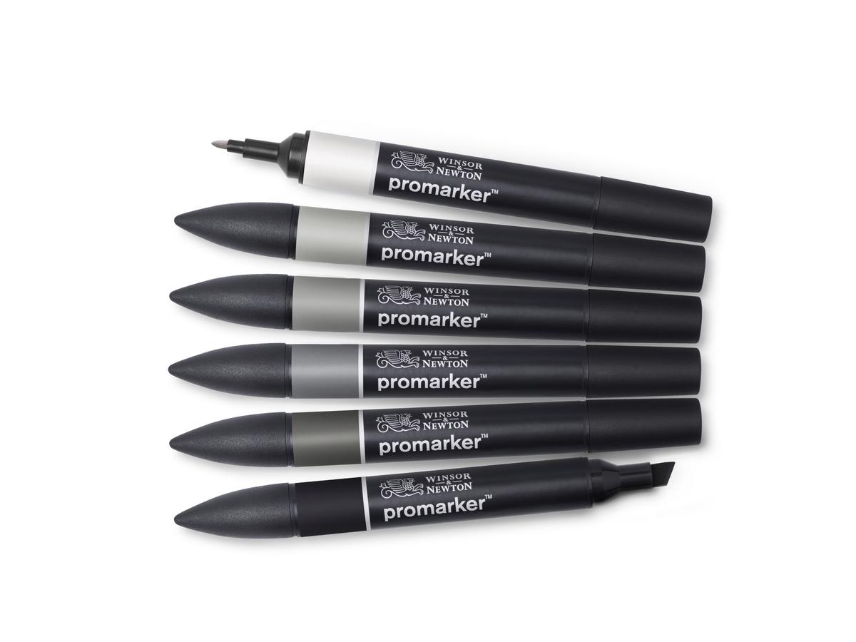 WINSOR & NEWTON PROMARKER SET NEUTRAL TONES 6X 1