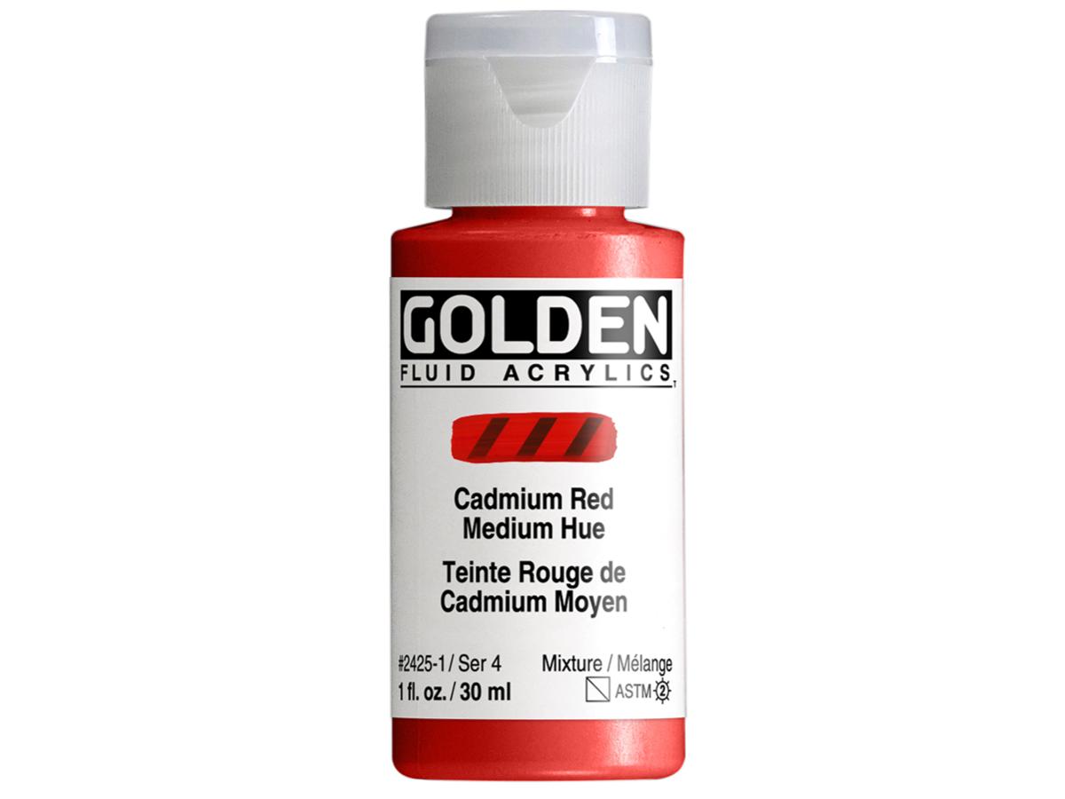 GOLDEN FLUID 30ML S4 425 KADMIUMROT MITTEL FARBTON 1