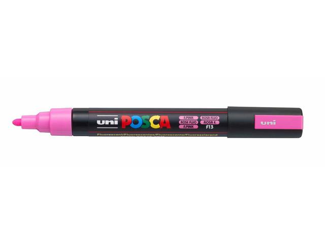 UNI-POSCA PC5RE FLUO FLUORESZIEREND ROSA MITTEL 1
