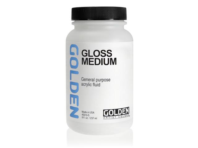 GOLDEN GLOSS MEDIUM 3510 - 237ML (WAS POLYMER MED. GLOSS) 1