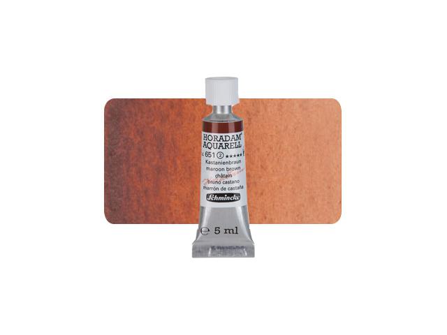 SCHMINCKE HORADAM AQUARELL TUBE 5ML S2 651 KASTANIENBRAUN 1