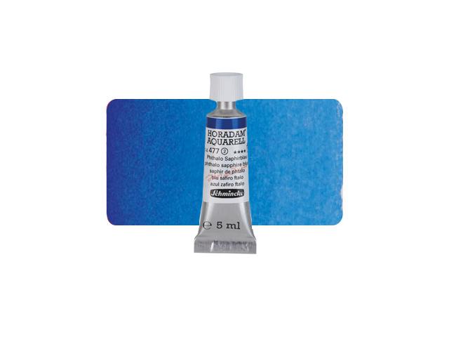 SCHMINCKE HORADAM AQUAREL TUBE 5ML S2 477 PHTHALO SAPHIRBLAU 1