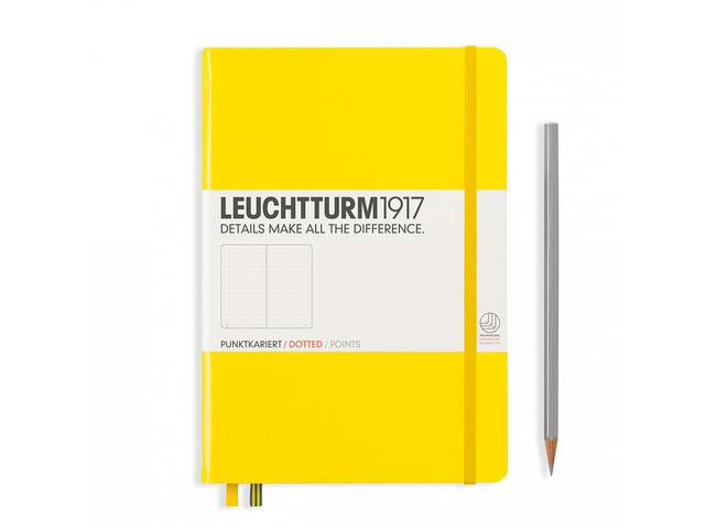 LEUCHTTURM HARDCOVER MEDIUM A5 YELLOW DOTS 1
