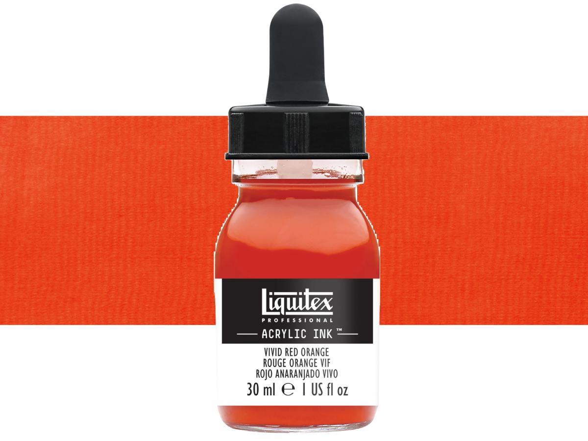 LIQUITEX ARTIST ACRYLIC INK 30ML 620 VIVID RED ORANGE 1