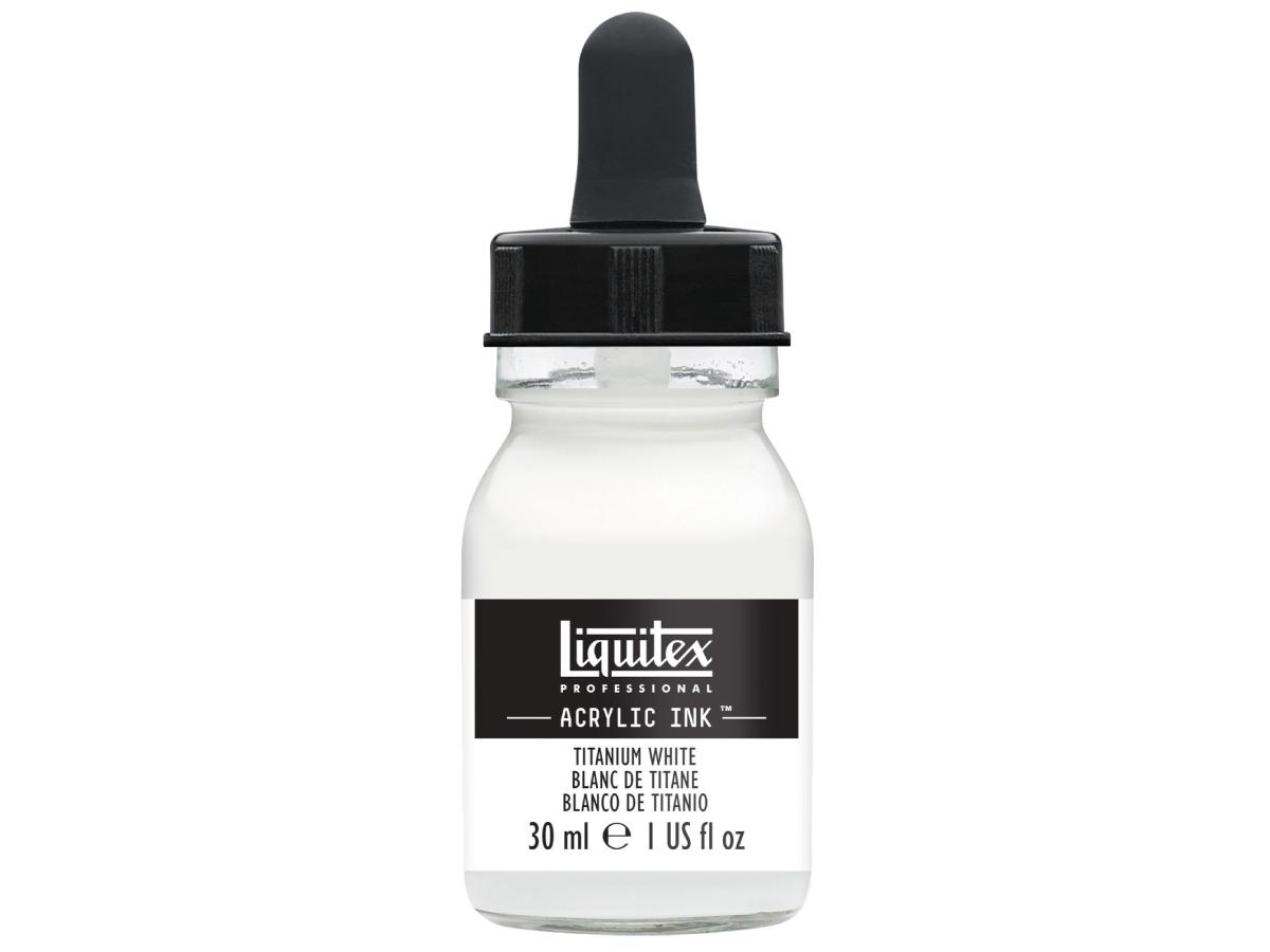 LIQUITEX ARTIST ACRYLIC INK 30ML 432 TITANIUM WHITE 1