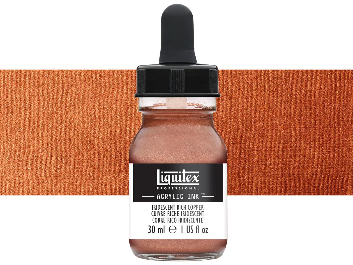 LIQUITEX ARTIST ACRYLIC INK 30ML 230 IRIDESCENT RICH COPPER 1