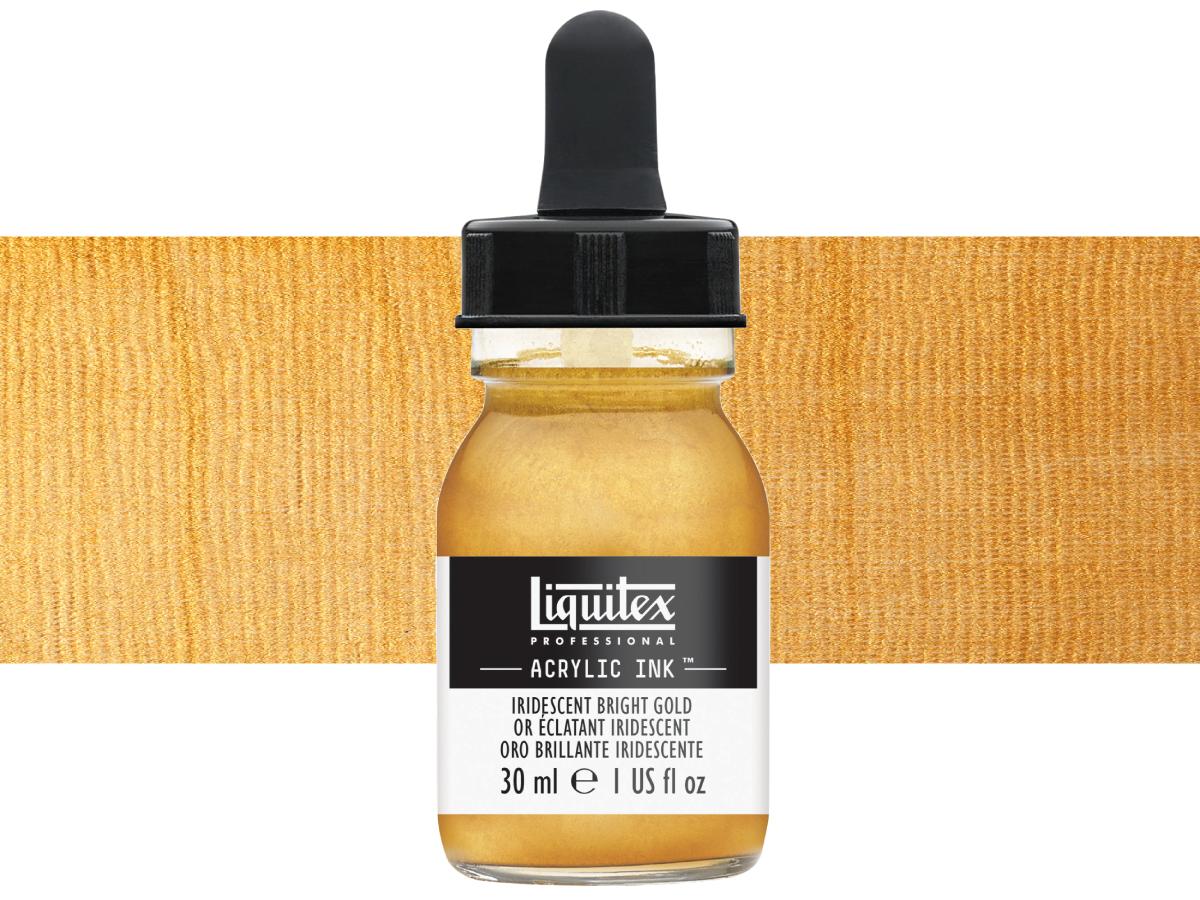 LIQUITEX ARTIST ACRYLIC INK 30ML 234 IRIDESCENT BRIGHT GOLD 1