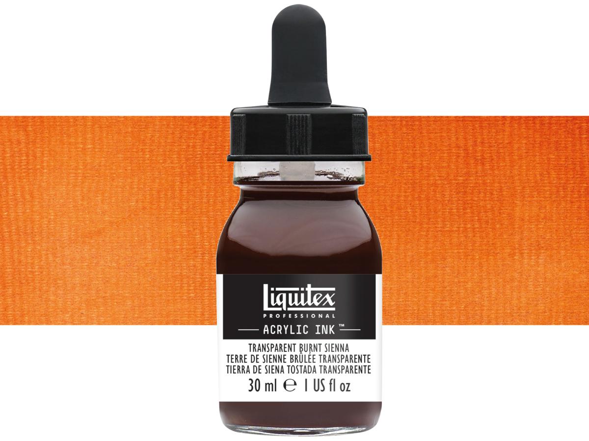 LIQUITEX ARTIST ACRYLIC INK 30ML 129 TRANSPARENT BURNT SIENNA 1