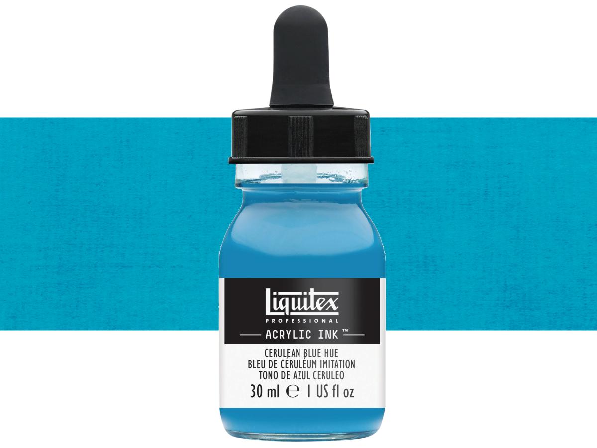 LIQUITEX ARTIST ACRYLIC INK 30ML 470 CERULEAN BLUE HUE 1