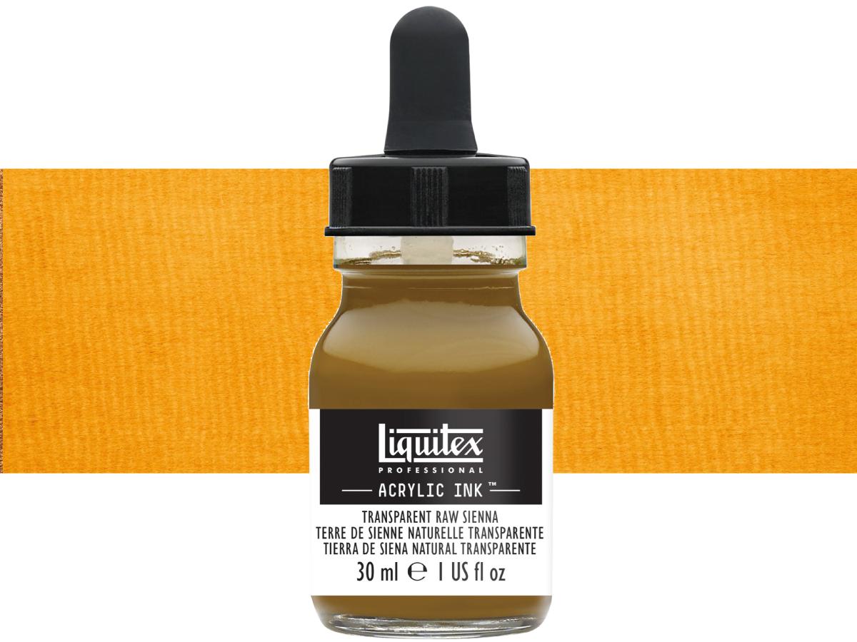 LIQUITEX ARTIST ACRYLIC INK 30ML 332 TRANSPARENT RAW SIENNA 1