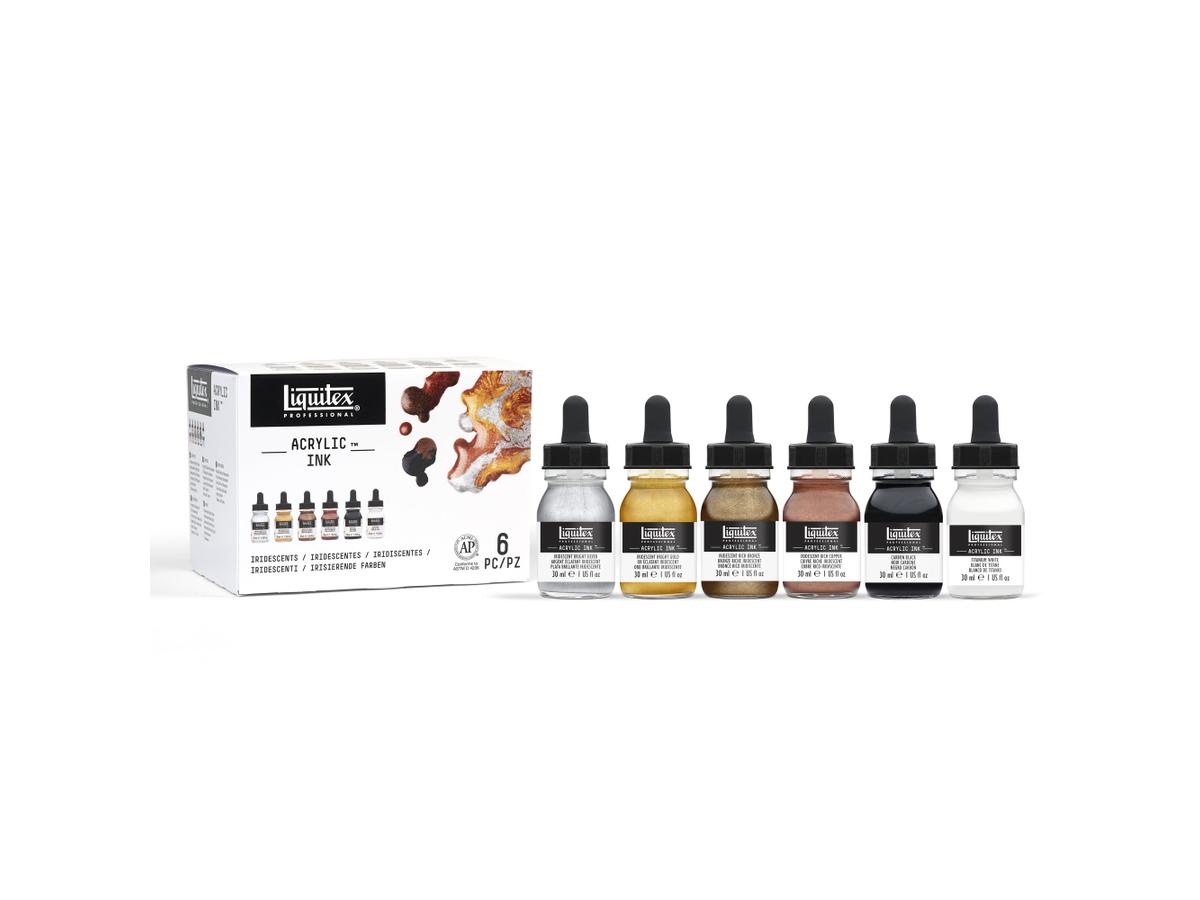LIQUITEX ARTIST ACRYLTINTE SET 6X30ML METALLIC 1