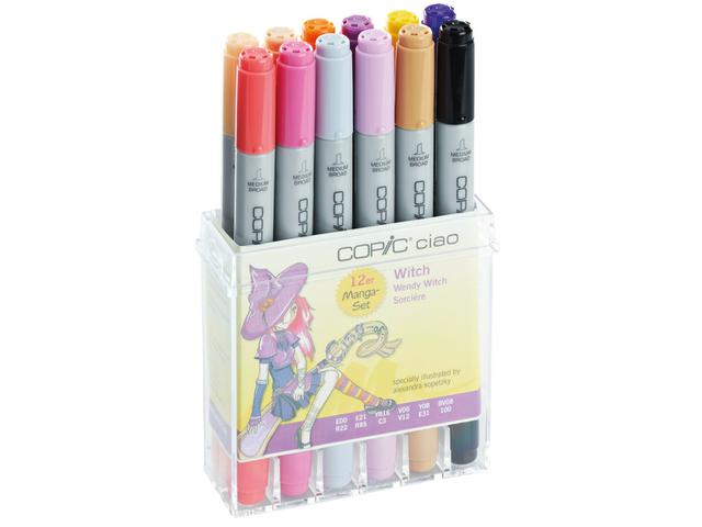 COPIC CIAO MARKERSET WITCH 12 STÜCK
 1