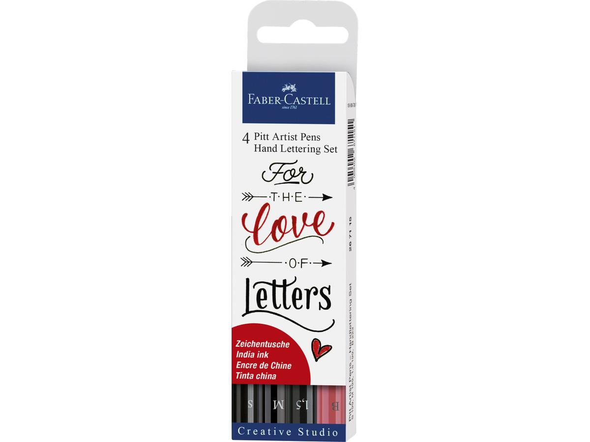 FABER-CASTELL PITT ARTIST PEN HANDLETTERING 4-TEILIG 1